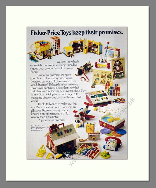 Fisher Price - Toy Range. Vintage Advert 1973 (ref AD303252)