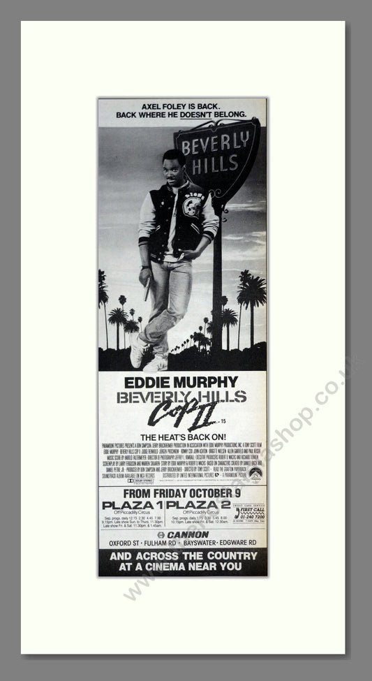 Beverley Hills Cop II. Vintage Original Advert 1987  (ref AD201371)