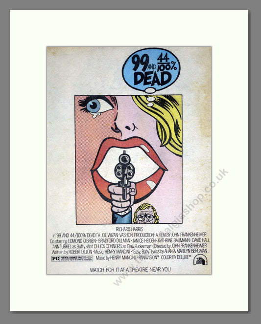 99 and 44/100% Dead. Vintage Original Advert 1974 (ref AD303199)