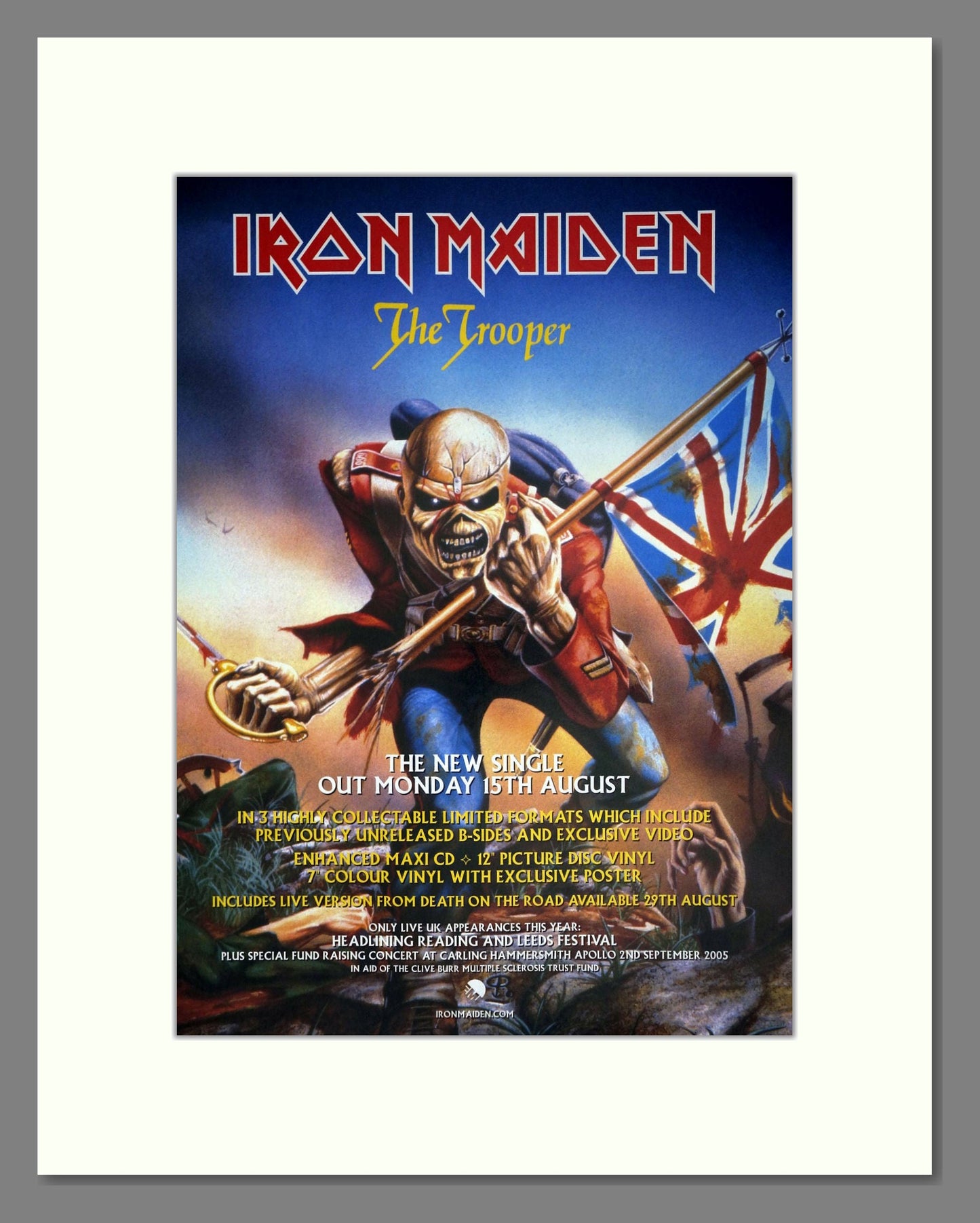 Iron Maiden - The Trooper. Vintage Advert 2005 (ref AD63376)