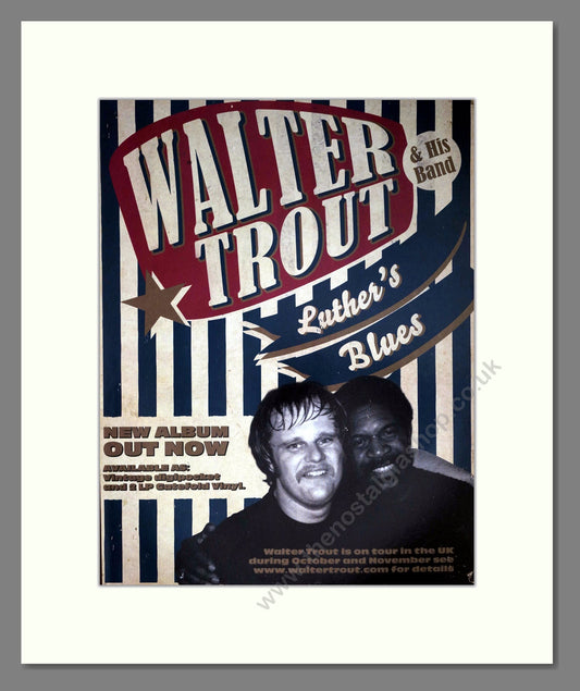 Walter Trout - Luther's Blues. Vintage Advert 2013 (ref AD63386)