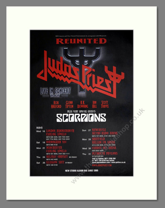 Judas Priest - Reunited. Vintage Advert 2005 (ref AD63394)