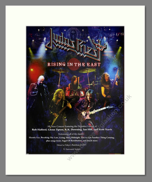 Judas Priest - Rising In The East. Vintage Advert 2005 (ref AD63395)