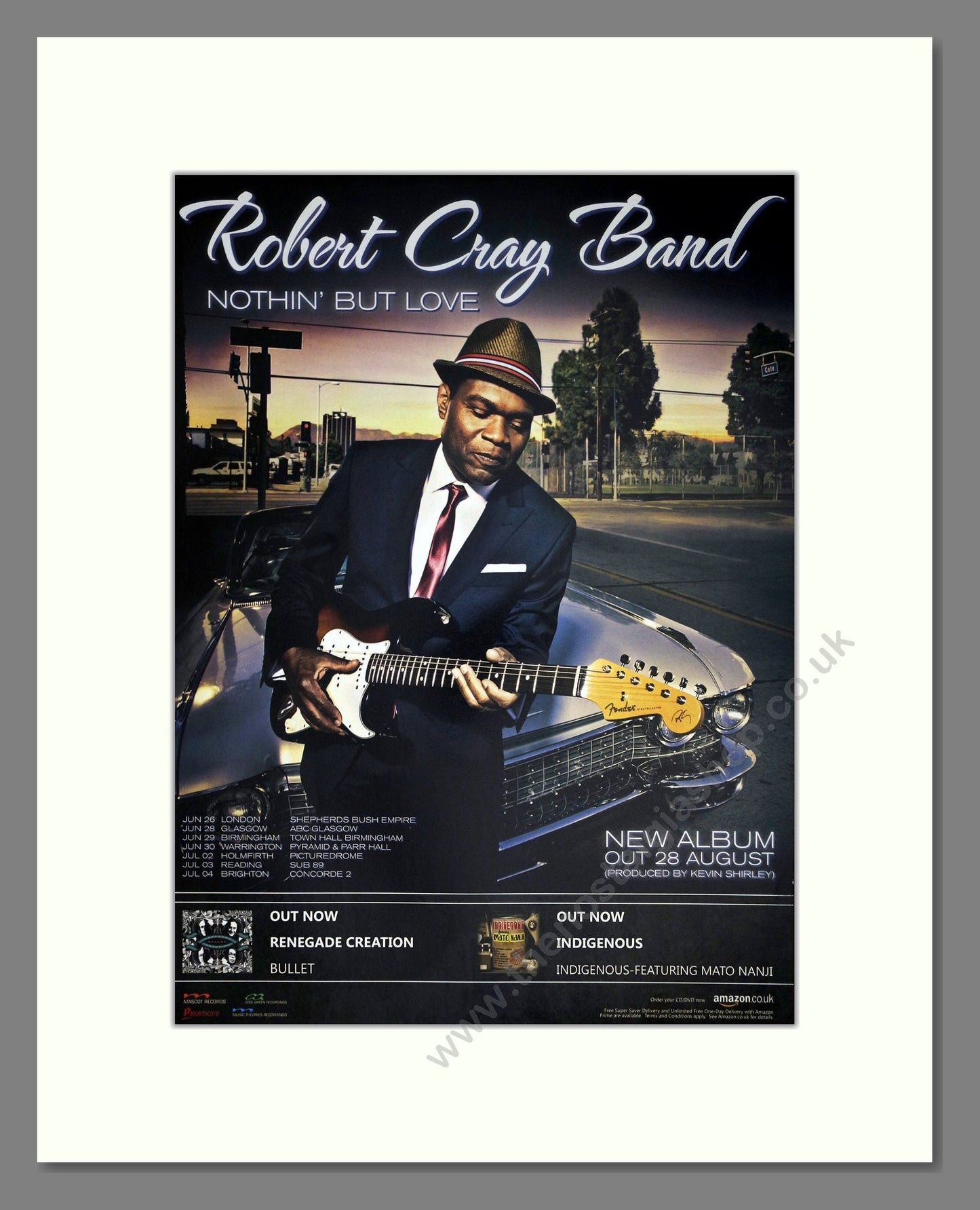 Robert Cray Band - Nothin But Love. Vintage Advert 2012 (ref AD63399)