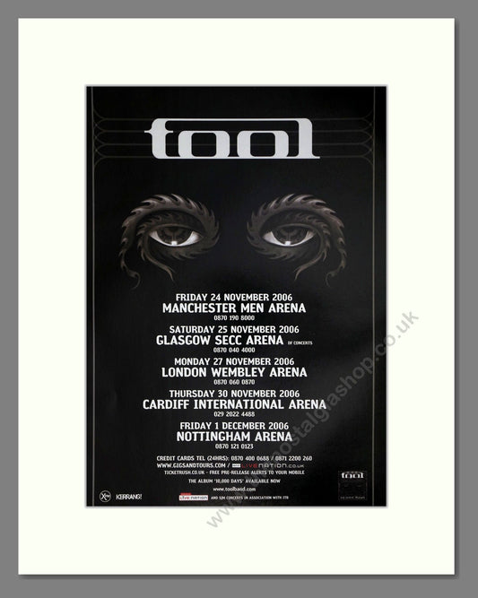 Tool - UK Tour. Vintage Advert 2006 (ref AD63400)