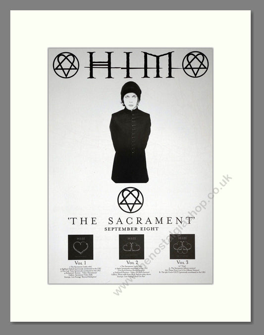 Him - The Sacrament. Vintage Advert 2003 (ref AD63404)