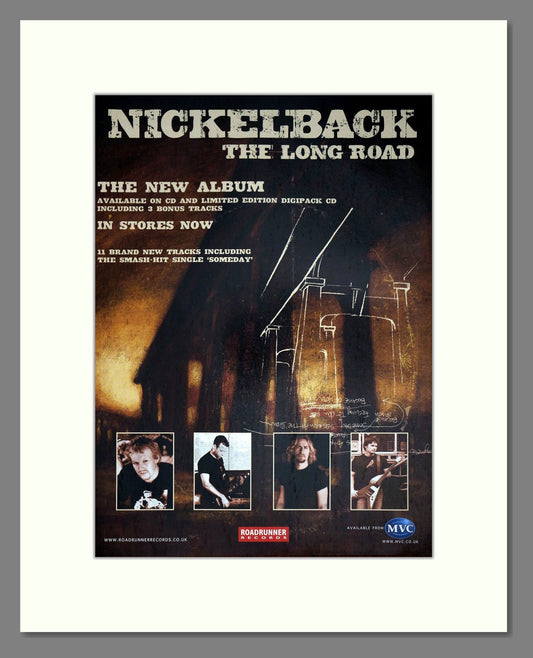 Nickelback - The Long Road. Vintage Advert 2003 (ref AD63416)