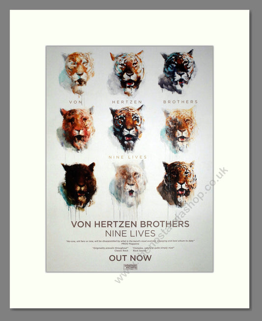 Von Hertzen Brothers - Nine Lives. Vintage Advert 2013 (ref AD63422)