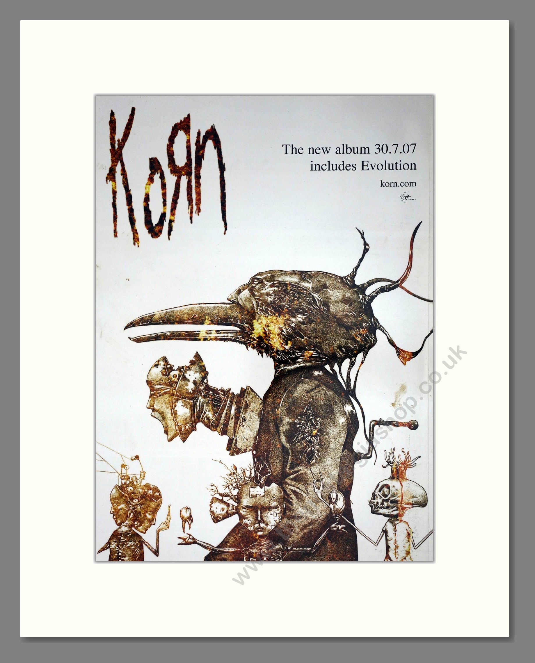 Korn - Untitled Album. Vintage Advert 2007 (ref AD63427)