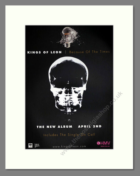 Kings Of Leon - Because Of The Times. Vintage Advert 2007 (ref AD63445)