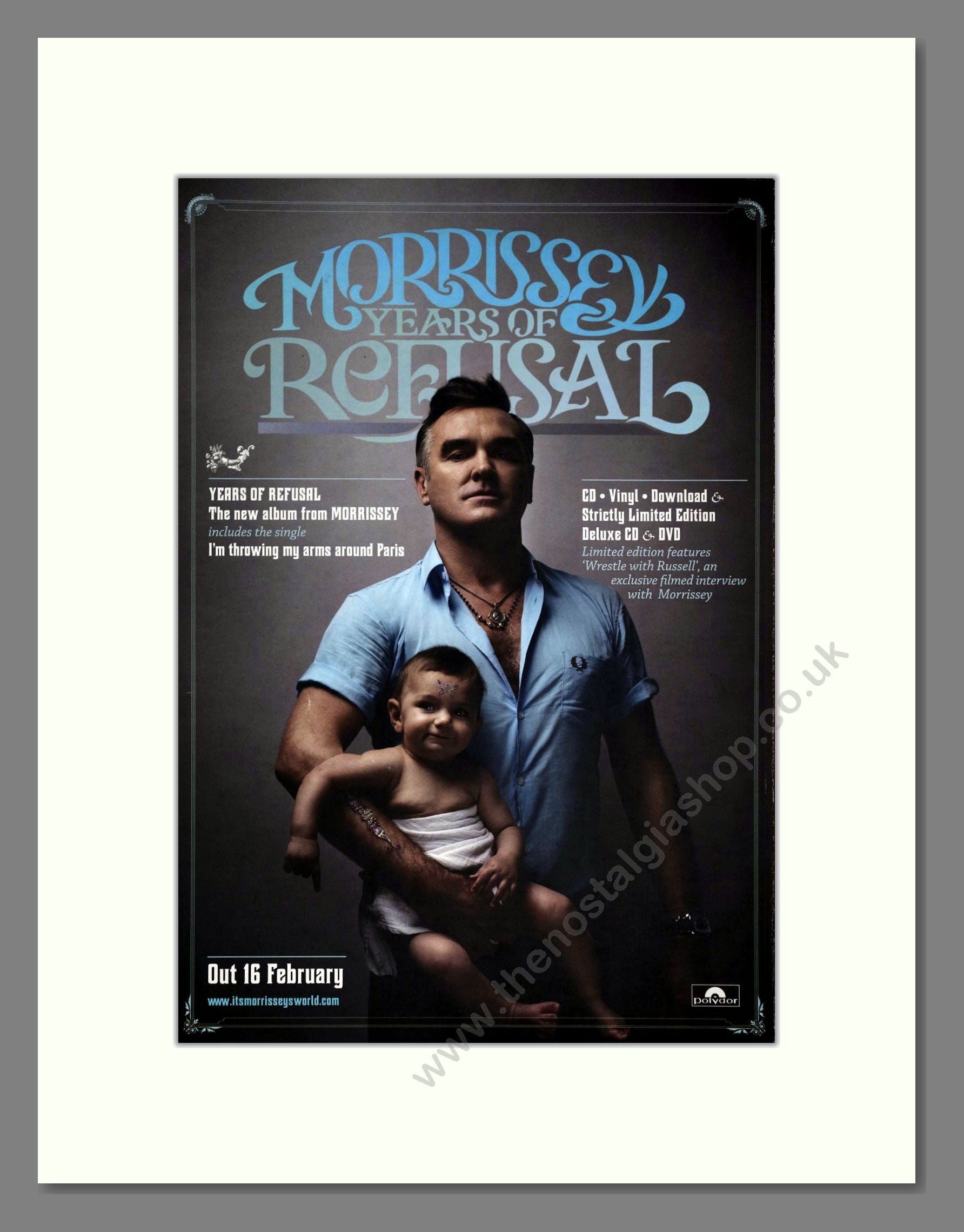 Morrissey - Years Of Refusal. Vintage Advert 2009 (ref AD63446)