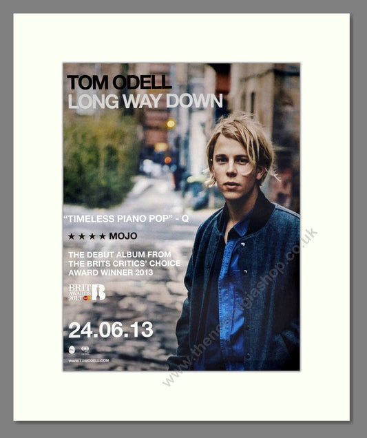 Tom Odell - Long Way Down. Vintage Advert 2013 (ref AD63451)