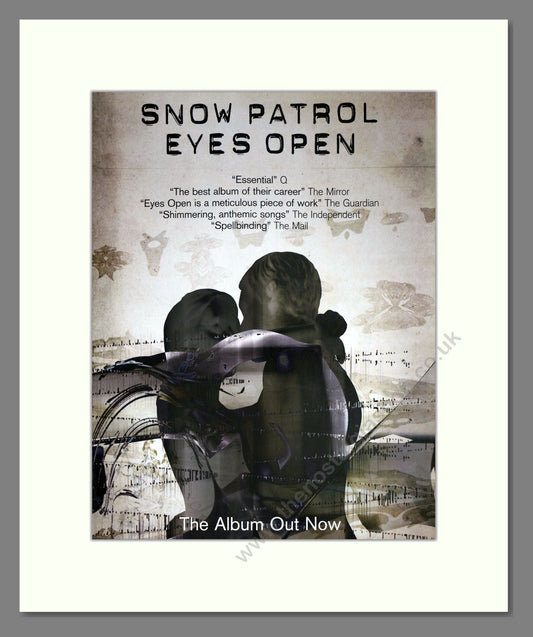 Snow Patrol - Eyes Open. Vintage Advert 2006 (ref AD63476)