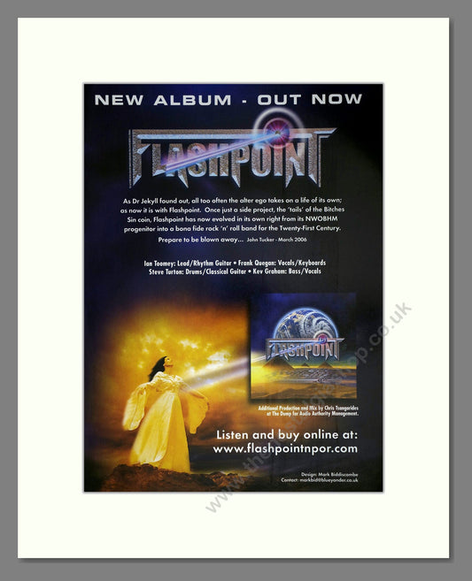 Flashpoint - New Album. Vintage Advert 2006 (ref AD63492)