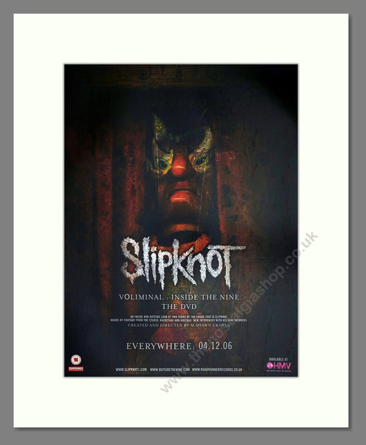 Slipknot - Voliminal DVD. Vintage Advert 2006 (ref AD63516)