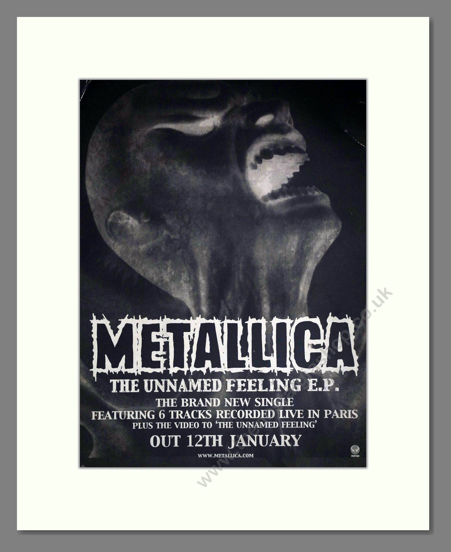 Metallica - The Unnamed Feeling EP. Vintage Advert 2004 (ref AD63520)