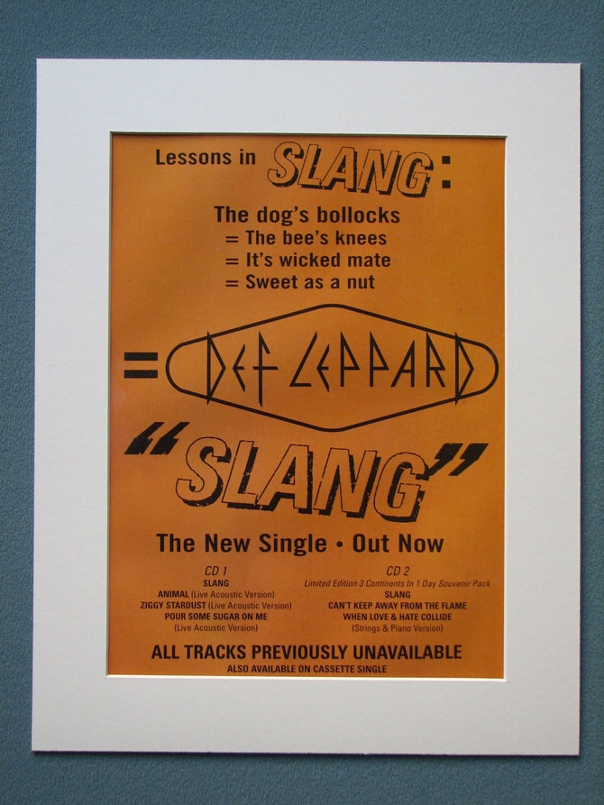 Def Leppard set of 4 Original Adverts (ref AD872)