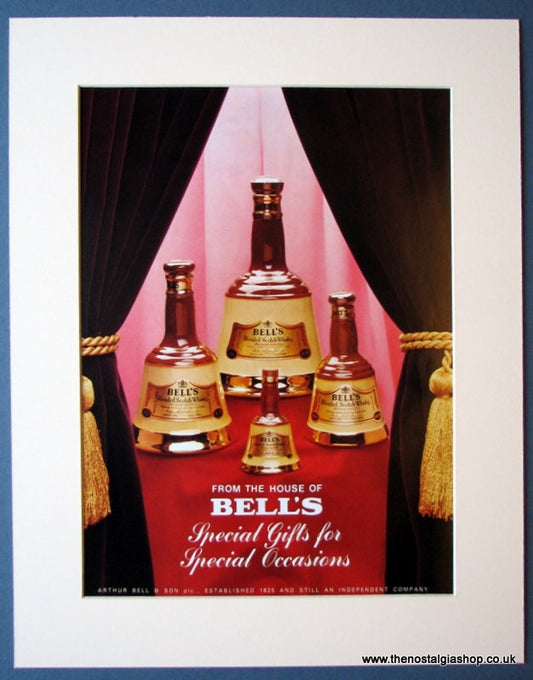 Bell's Scotch Whisky. Set of 3 Original adverts 1976 & 1985 (ref AD1191)