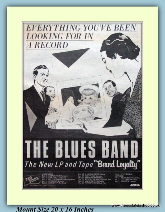 Blues Band Brand Loyalty Original Advert 1982 (ref AD9316)