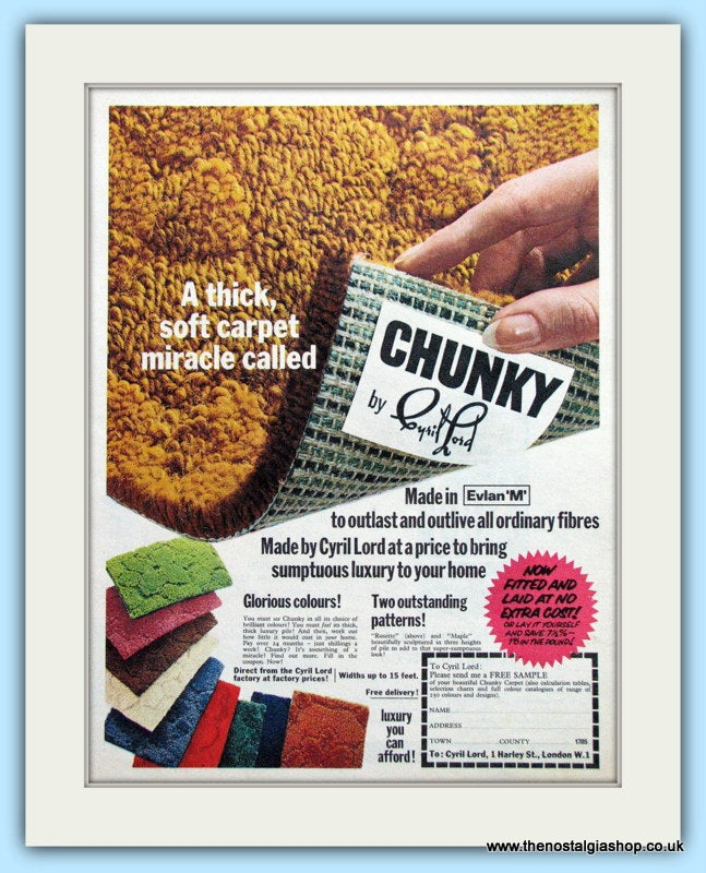 Cyril Lord Chunky Carpet Original Advert 1967 (ref AD4880) – The ...