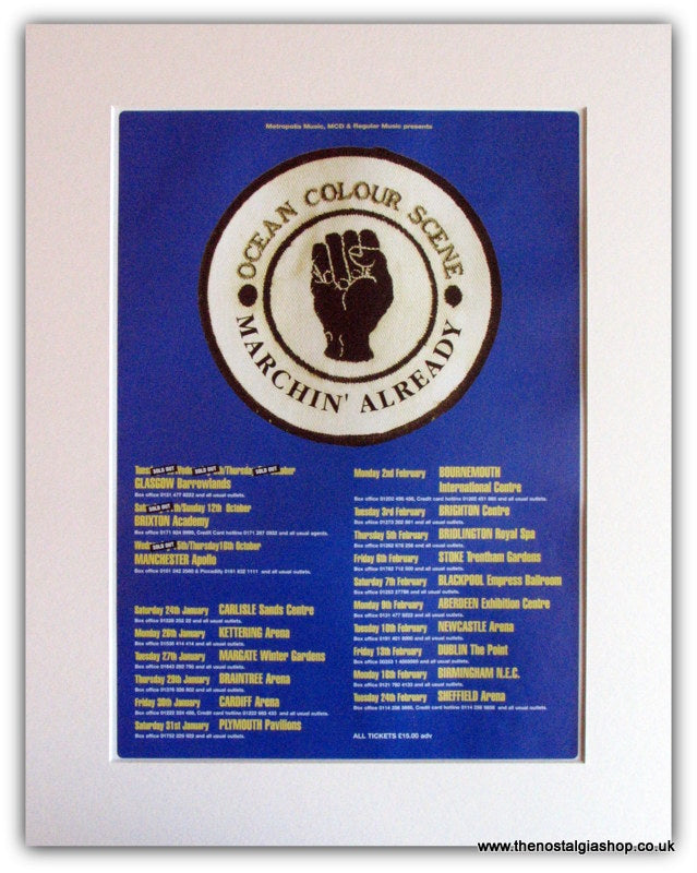 Ocean Colour Scene 1997 Tour Advert (ref AD1786)