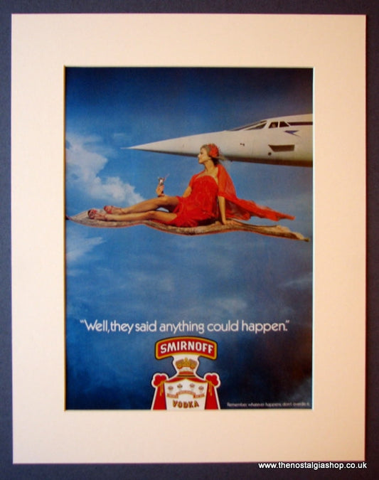 Smirnoff. "Anything Could Happen" Set of 4 Original adverts. 1977, 79, 80 (ref AD1208)