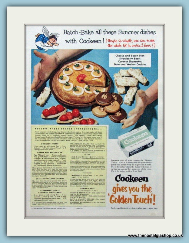 Cookeen Cooking Fat Original Advert 1955 (ref AD4307) – The Nostalgia Shop