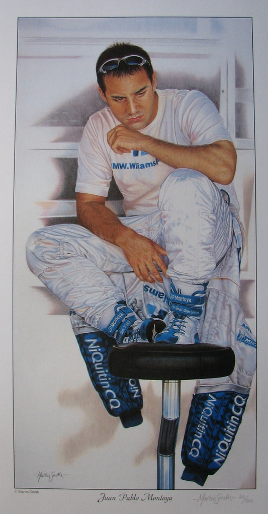 Juan Pablo Montoya Ltd edition print