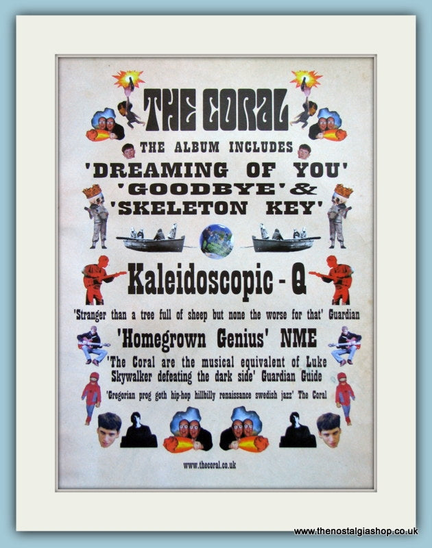 The Coral, Kaleidoscopic - Q 2002 Original Advert (ref AD4129)