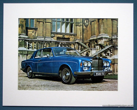 Rolls - Royce 6.75 Litre Corniche 1971. Colour Photo Print 1971 (ref AD1336)