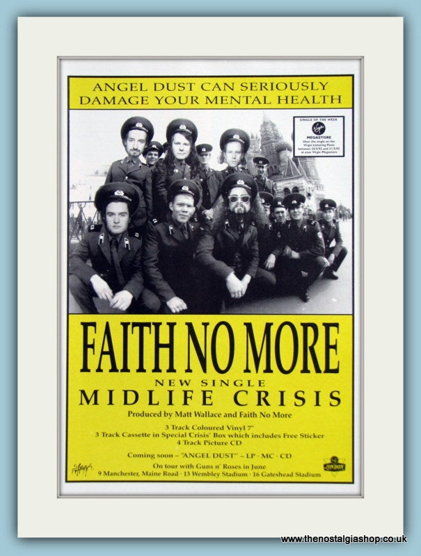 Faith No More -Midlife Crisis 1992 Original Advert (ref AD2937)