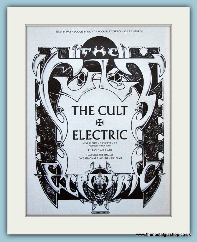 The Cult Electric Original Advert 1987 (ref AD4109)