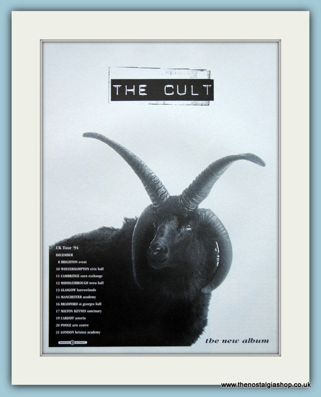 The Cult UK Tour Original Advert 1994 (ref AD4108)