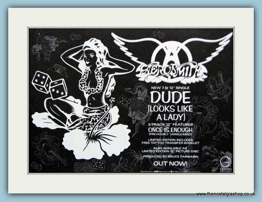 Aerosmith Set of 4 Original Adverts. (ref AD3115)