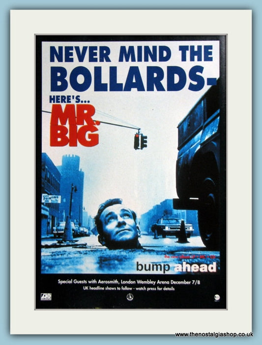 Mr Big Never Mind The Bollards 1993 Original Advert  (ref AD2934)