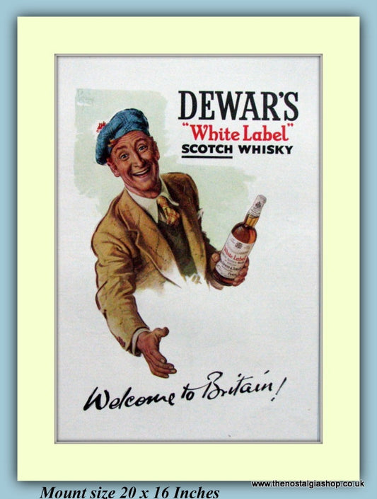 Dewar's White Label Scotch Whisky Original Advert 1951 (ref AD9206)