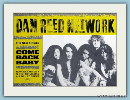 Dan Reed Network Set Of 4 Original Adverts 1989/90 (ref AD4147)