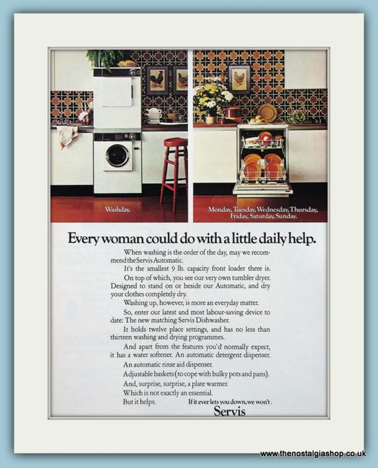 Servis Appliances. Original Advert 1976 (ref AD2569)