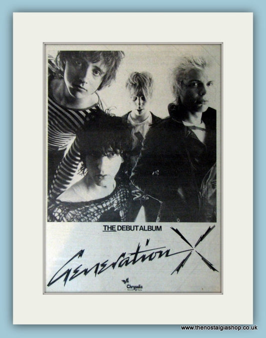 Billy Idol, Generation X Original Advert 1978