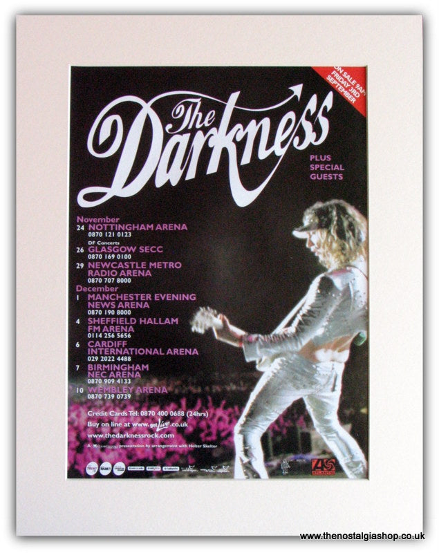 The Darkness UK Tour Advert 2004 (ref AD1769)