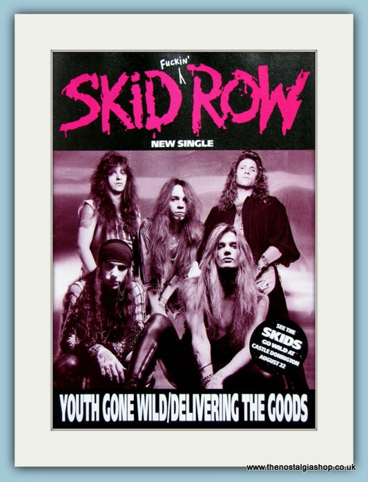 Skid Row Youth Gone Wild 1992 Original Advert (ref AD2913)