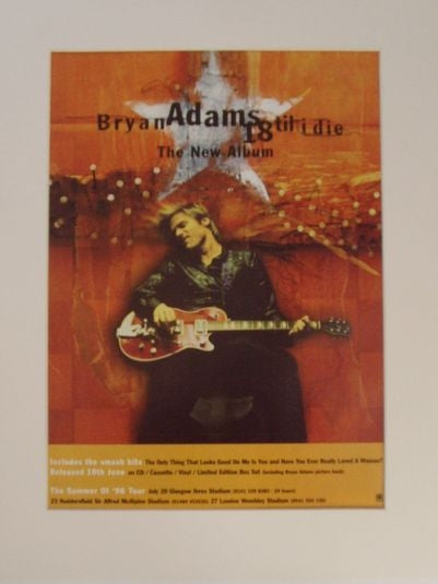 Bryan Adams "18 Til I Die" original 1996 advert(AD5026K)