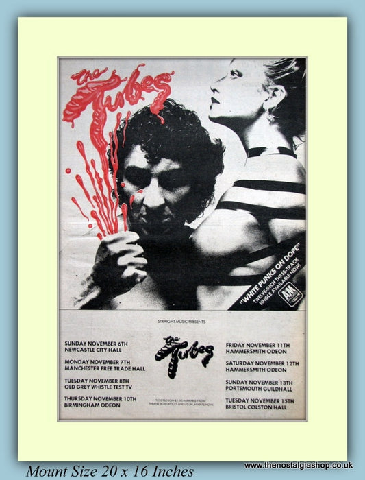 The Tubes Tour Dates Original Advert 1977 (ref AD9139)