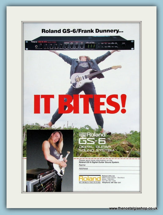 Roland GS-6 Digital Guitar Sound System. Original Advert 1990. (ref AD2208)