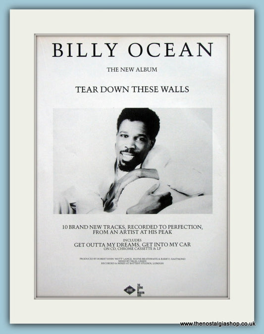 Billy Ocean Tear Down These Walls 1988 Original Music Advert (ref AD3443)