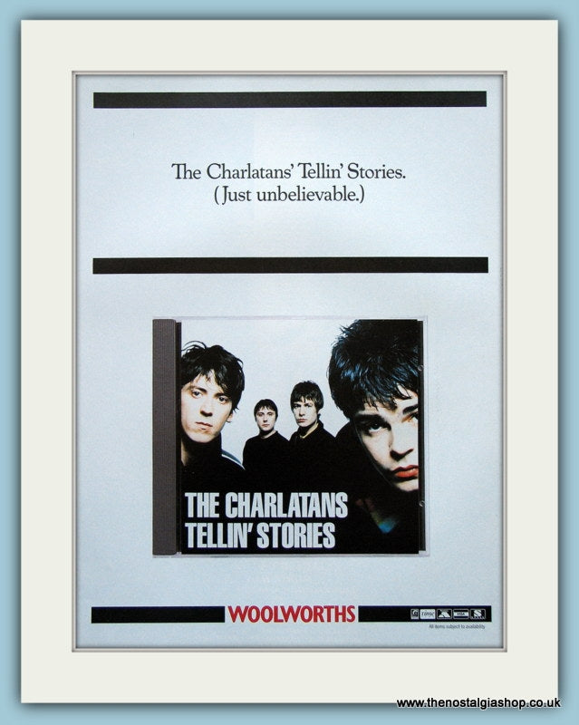 The Charlatans Tellin' Stories Original Advert 1997 (ref AD4070)