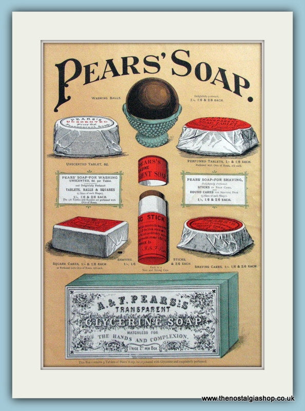 Pears' Soap. Original Advert 1895 (ref AD6026)