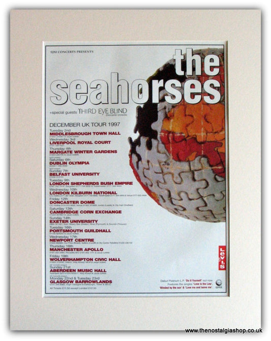 The Seahorses 1997 Tour Advert (ref AD1780)