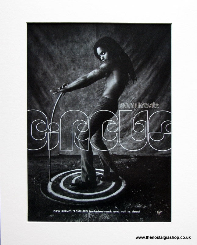 Lenny Kravitz Circus 1995 Original Advert (ref AD937)