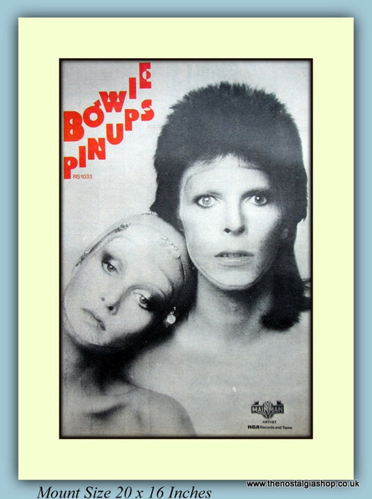 David Bowie Pinups Original Advert 1973 (ref AD9133)